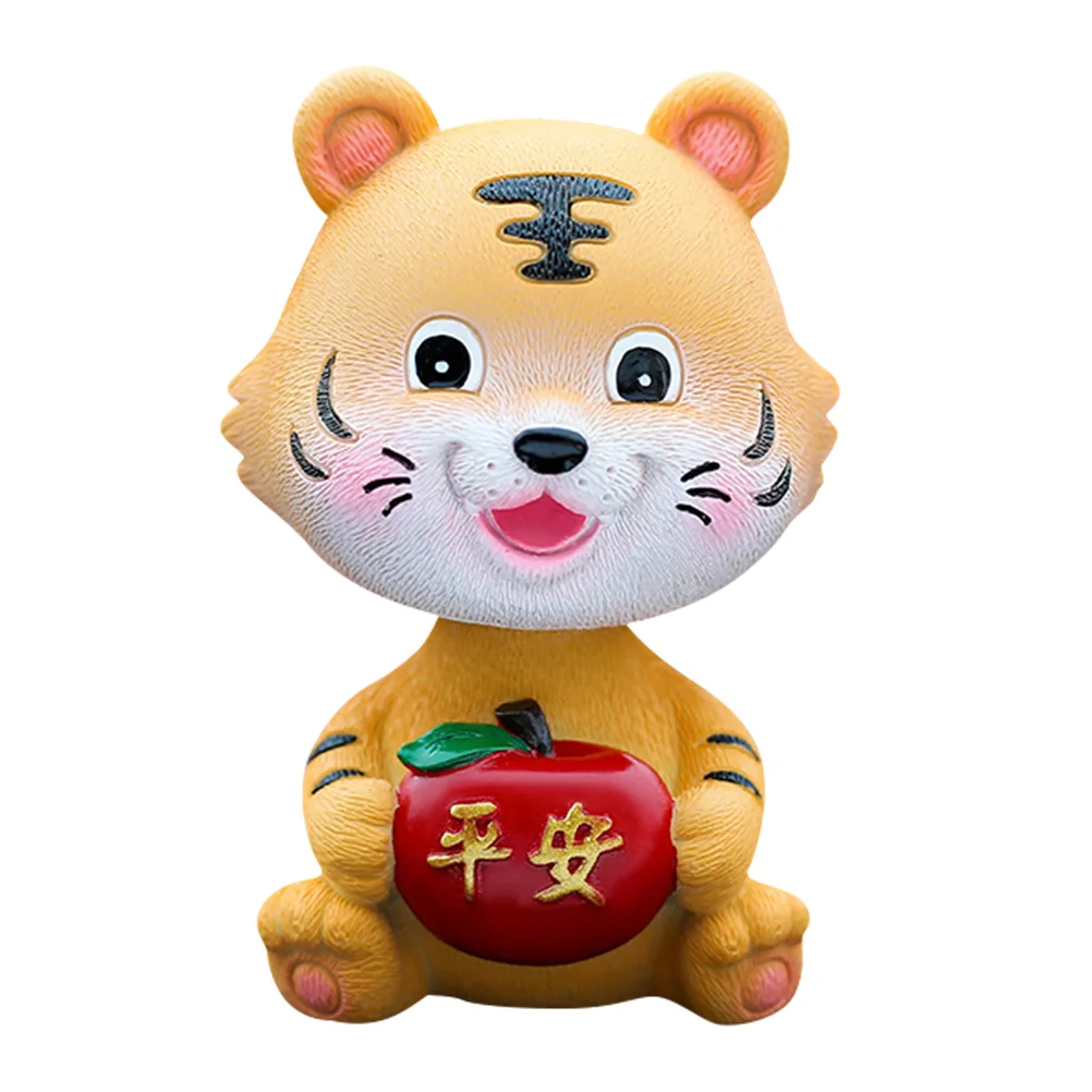 

Car Resin Ornaments Zodiac Decoration Decor Cartoon Cake Year Cute Mini Ornament Model Animals Desktop Adorn Baking