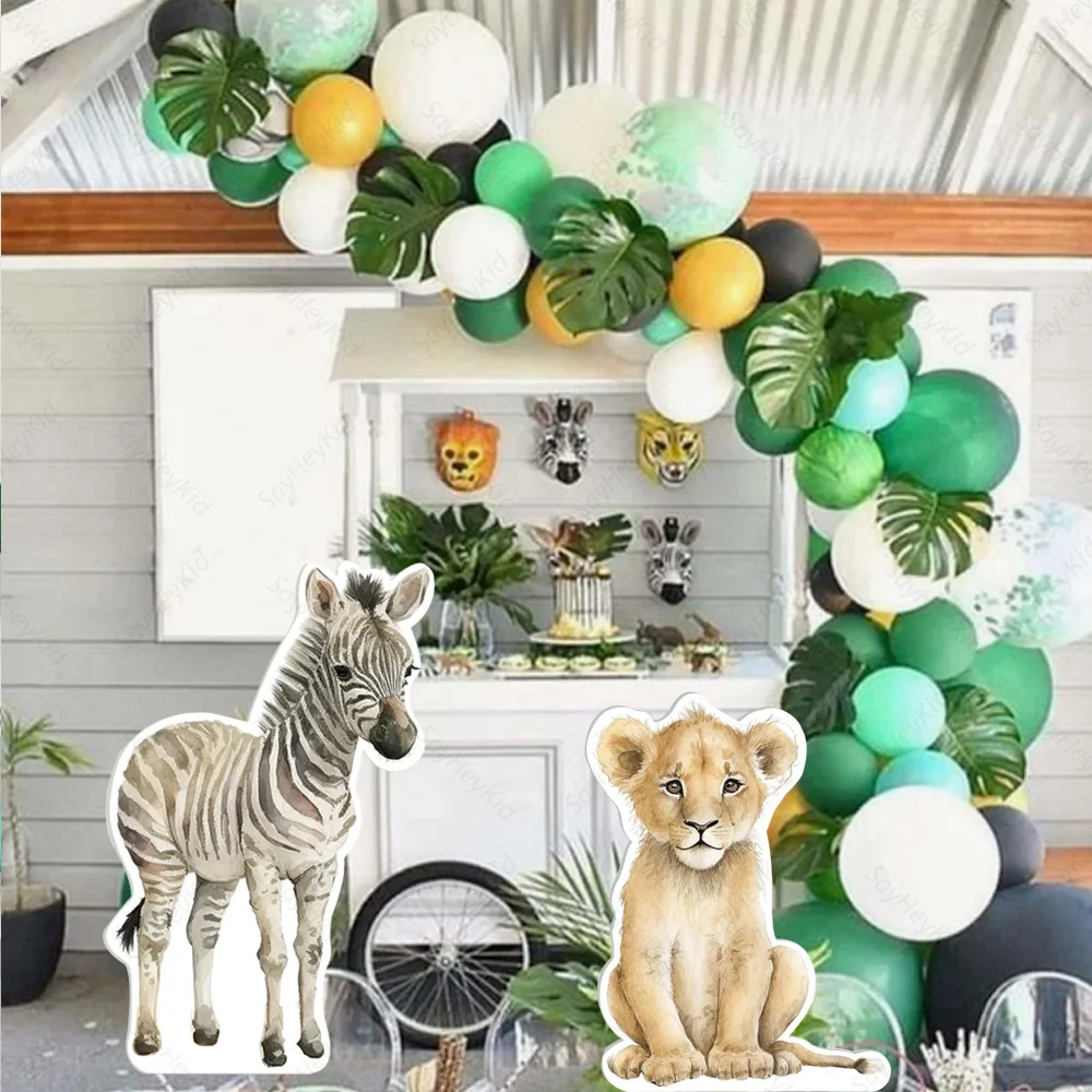 Большие вырезы в виде животных джунглях слон жираф Лев КТ доска для джунглей