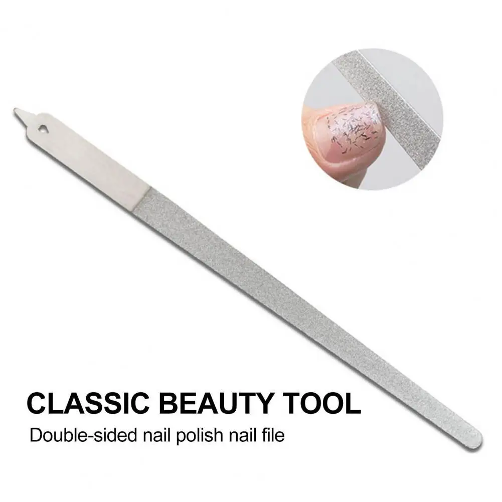 

Nail File Double Sided Anti-Abrasion Stainless Steel Dust Nail File Grinding Tool Emery Boards Hard Nail Manicure Pedicure Tool