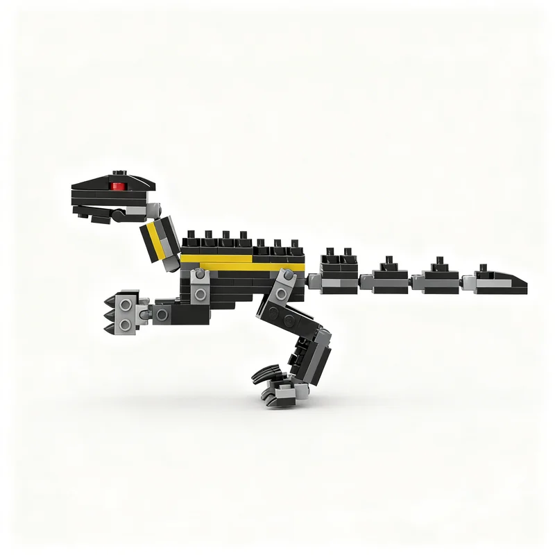 Фото НОВИНКА: Набор из 202 деталей MOC: Креативная модель Индоминус Капитан Индораптор. Бесплатный комплект строительных блоков для самостоятельной сборки. Декоративный подарок. №2