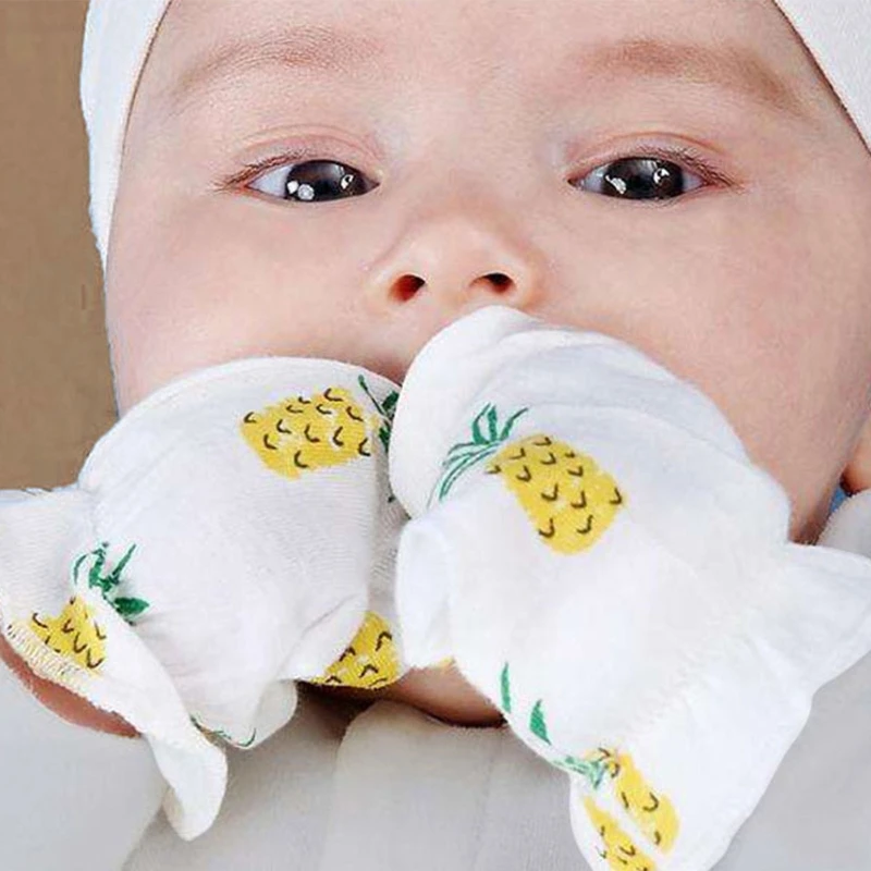 

20 Pairs Baby Anti Scratching Soft Cotton Gloves Newborn for Protection Face Mit Drop Shipping