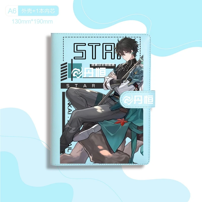 

Горячая Распродажа Honkai: кожаный чехол со звездами на рельсах A6, пустые/горизонтальные/квадратные/сетчатые блокноты, журналы для внутреннего школьного офиса