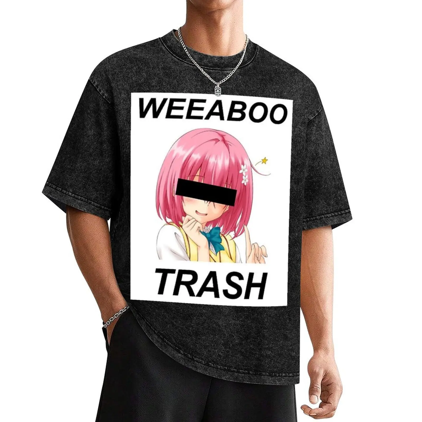 Мужская футболка Weeaboo Trash хлопок