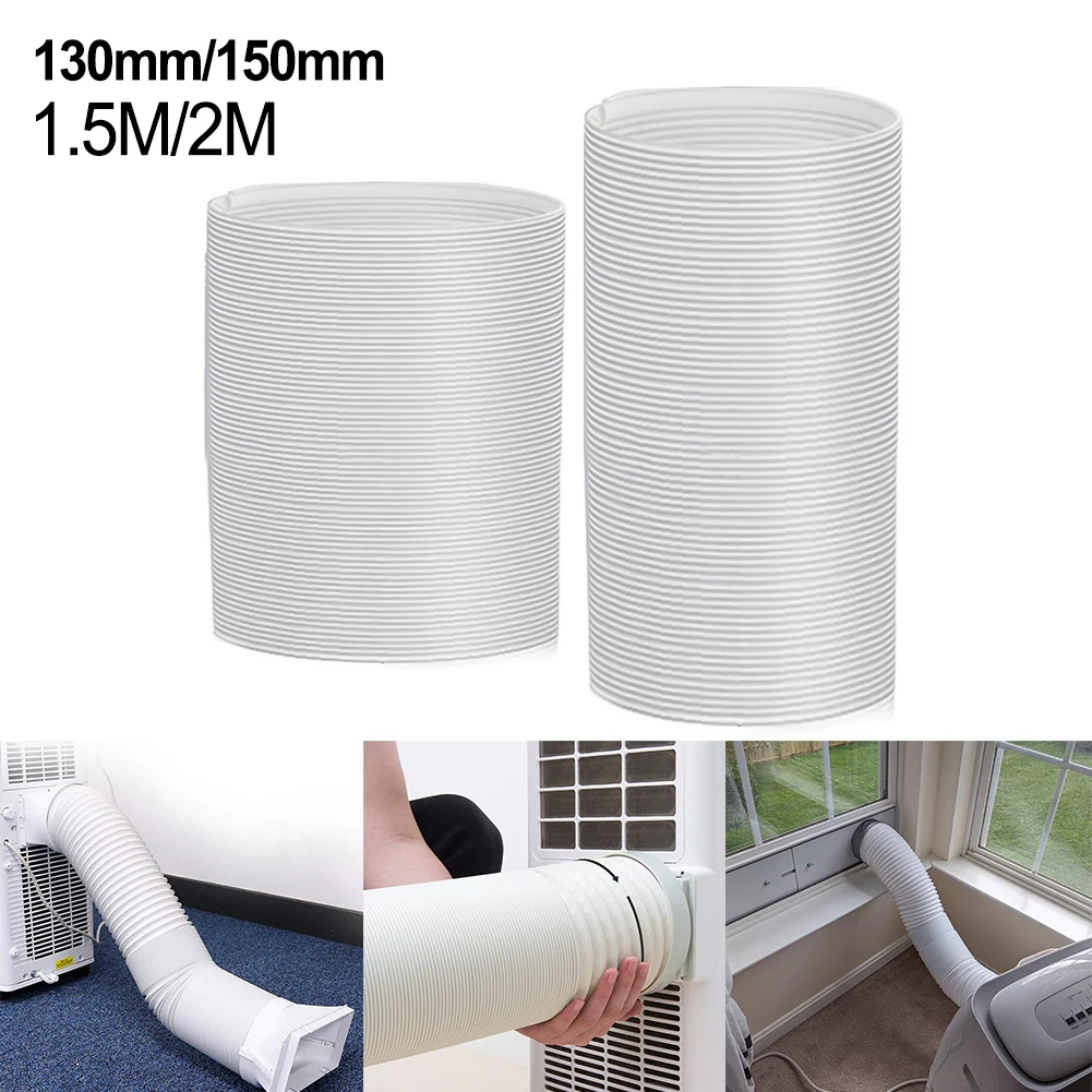 

1PCS Exhaust Pipe 150CM/200CM Flexible Air Conditioner Exhaust Pipe Vent Hose Duct Outlet Telescopic Pipe Heating Cooling System