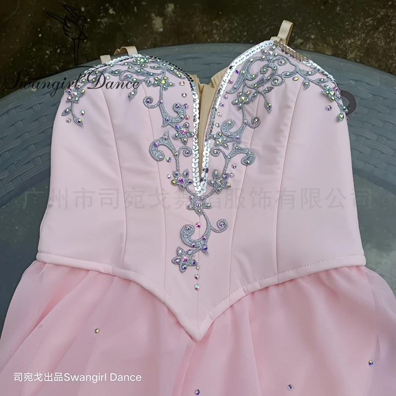 Балетное платье-пачка Swangirl Dance BT2070 бледно-розового цвета