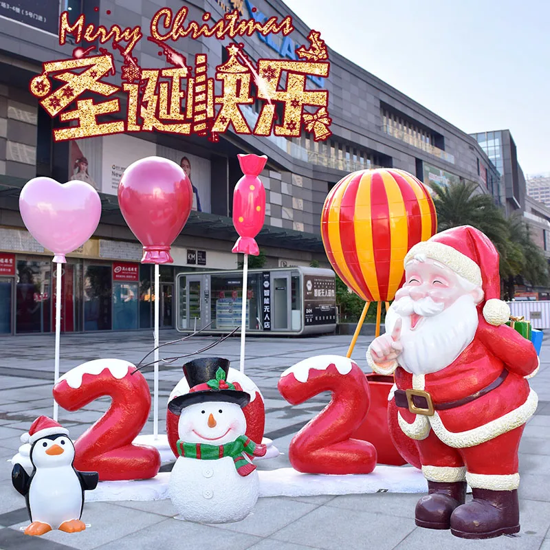 Стекловолокно горячий воздух шарики реквизит украшения рождественские шары