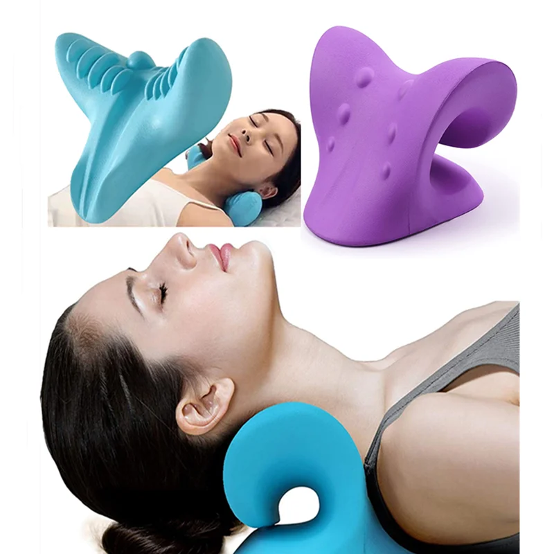 Массажная подушка для шеи плеч шейного отдела расслабляющий массажер