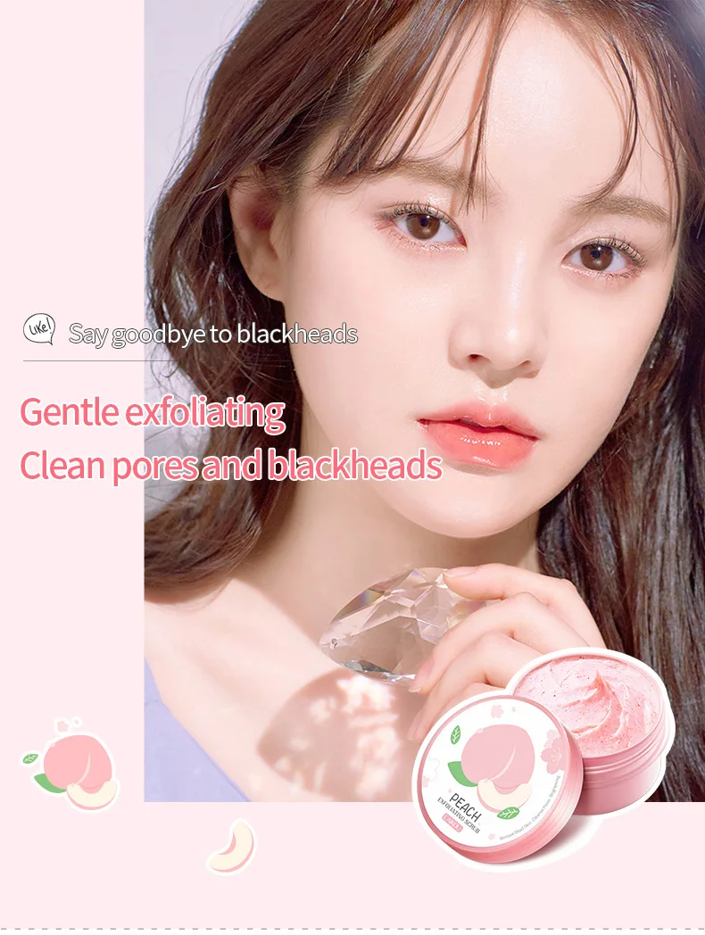 

LAIKOU Sakura Facial Scrub 90G Deep Cleansing Pore Exfoliator Hydrating Moisturizing Whitening Soft Skin Rubbing Mud Treasure