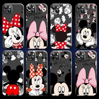 bandai mickey and minnie mouse phone case for iphone 11 12 13 pro max 6 6s 7 8 plus x xs xr mini se 2020 funda coque carcasa