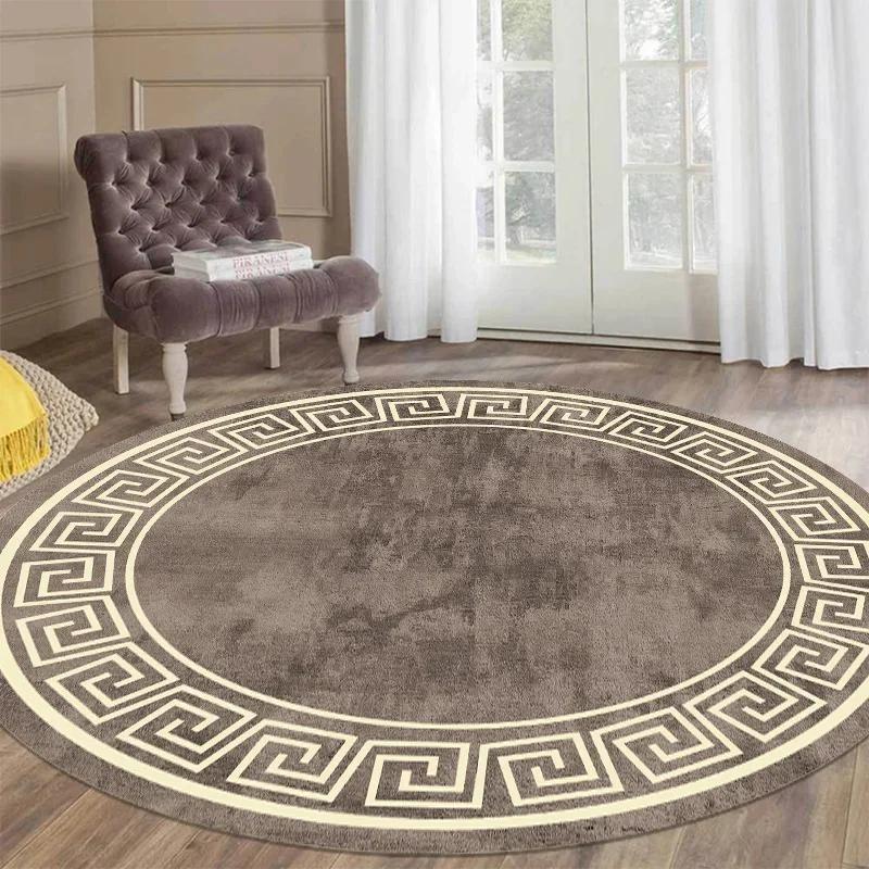 

Круглый ковер мраморный узор