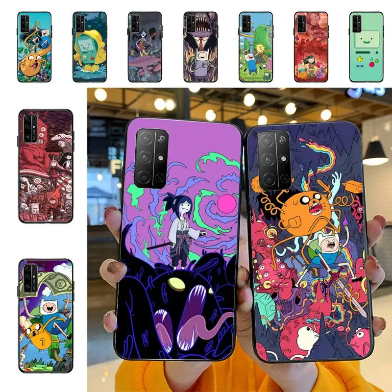 

Cartoon Adventure Time Phone Case for Huawei Honor 10 i 8X C 5A 20 9 10 30 lite pro Voew 10 20 V30