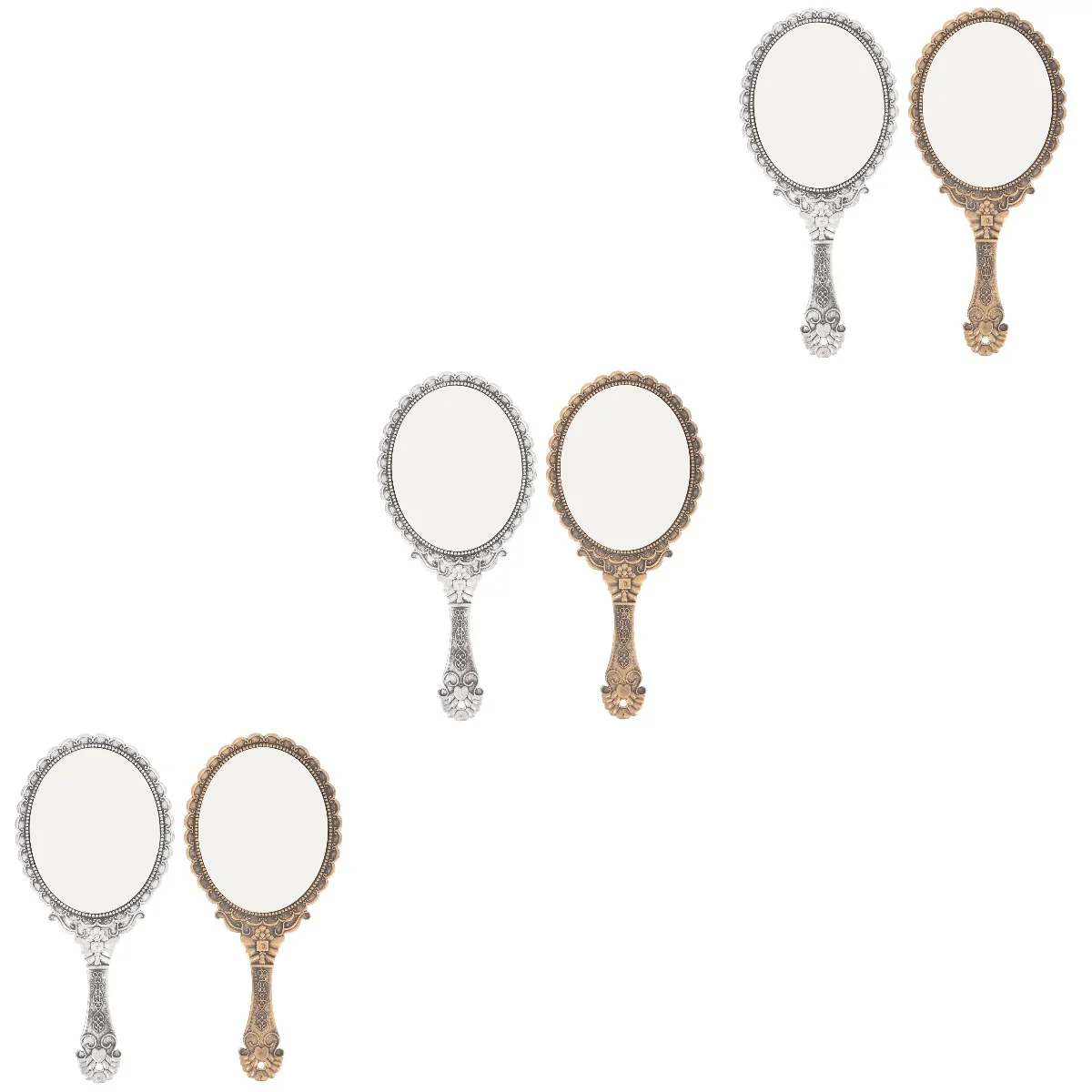 

6 шт., зеркальные Косметические стекла для женщин