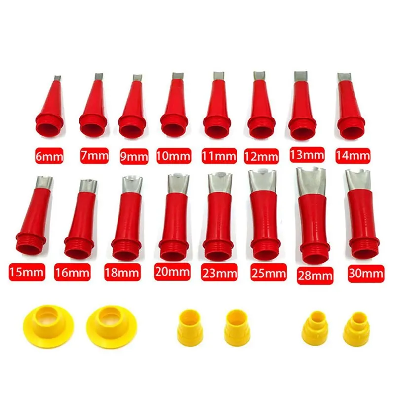 

Caulking Nozzle Stainless Steel Caulk Nozzle Applicators with Bases Caulking Finisher Sealant FinishingTool For Kitchen Bathroom