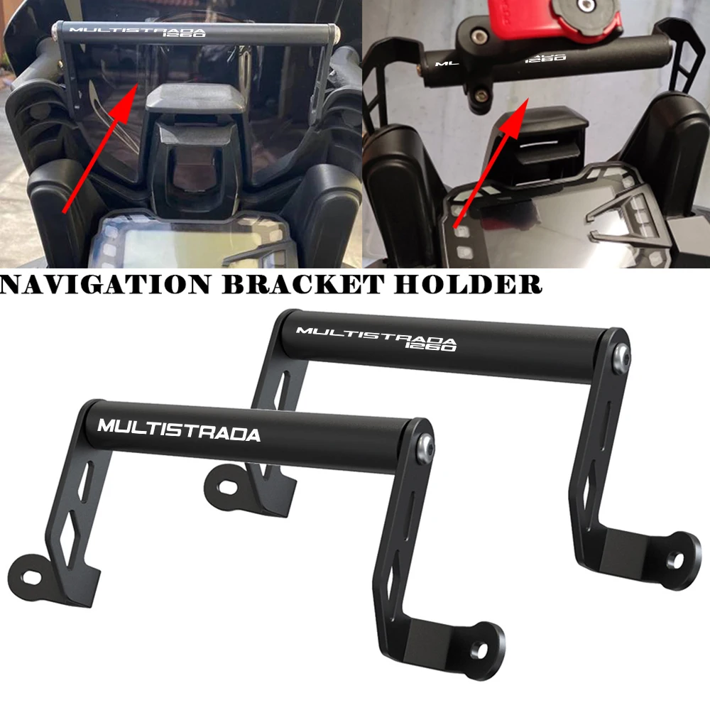 

Motorcycle Accessories Navigation Phone Mount Bracket GPS Holder For Ducati Multistrada 1200 1260 950 V2 /S 1200S 1260S 950S V2S