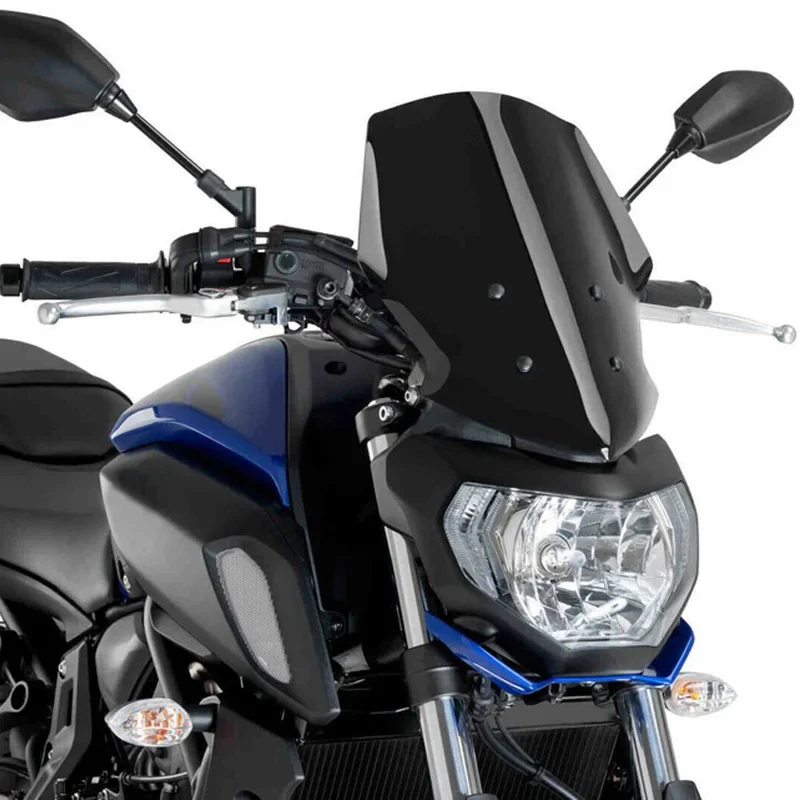 Фото WAASE лобовое стекло мотоцикла, козырек, дефлектор ветра, экран для YAMAHA MT15 MT-15 2018 2019 2020 2021 2022 2023 №1