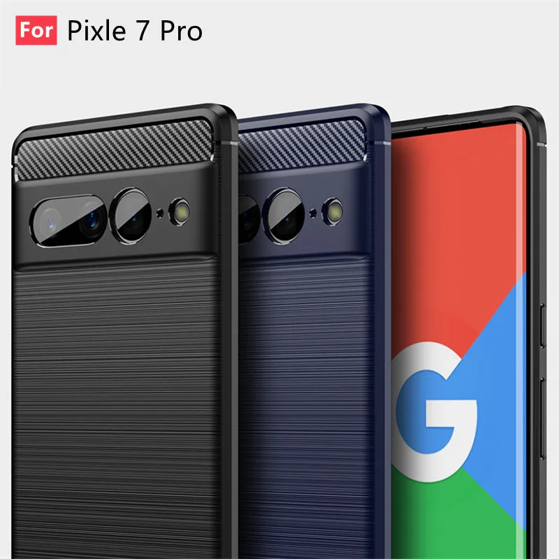 ępiony pokrowiec na Google Pixel 7 Pro. Etui Odporny wstrząsy zderzak z miękkiego TPU do Pro Fundas