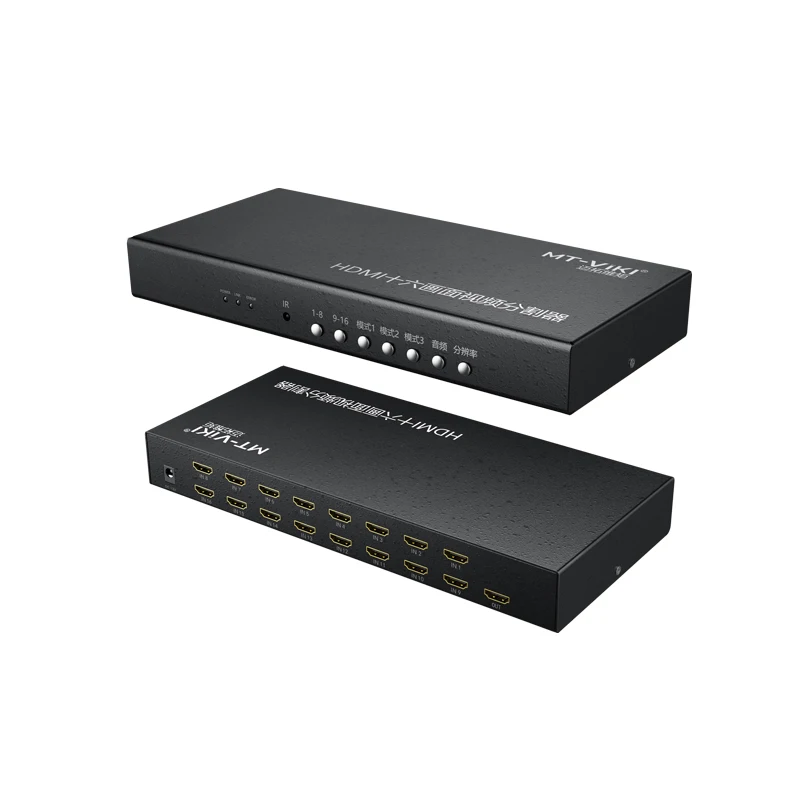 

MT-SW1601 support panel and IR control 1080p 16 port HDMI multiviewer