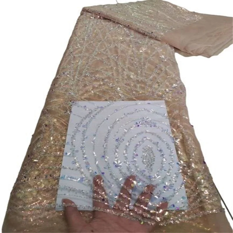 

Золотые блестки африканская французская кружевная ткань 2023 желтая Высококачественная тюль кружевной материал для нигерийского свадебного платья зеленый