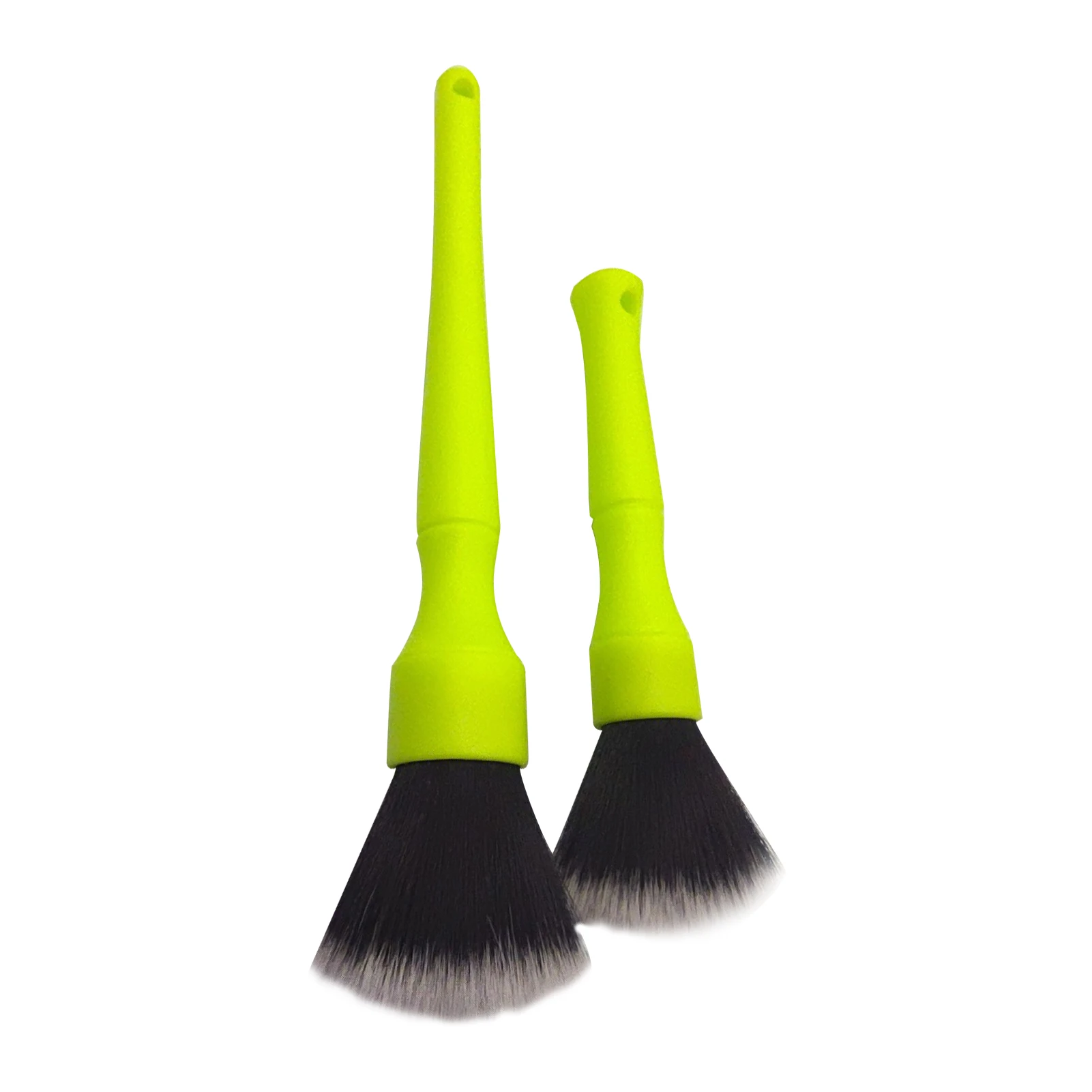 

Detailing Brush Professional Smooth Auto Detailing Supplies Luminous Detailing Brush Set 2 PCS For Cleaning Interior Exterior