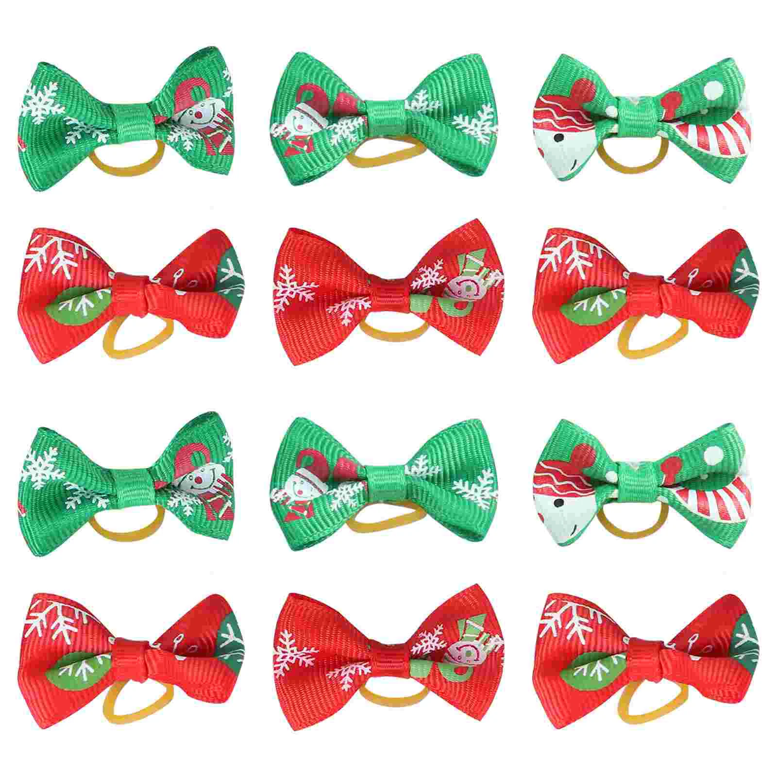 

Bows Dog Hairdogs Bow Christmas Holiday Pet Puppy Smallrubber Bands Cats Xmas