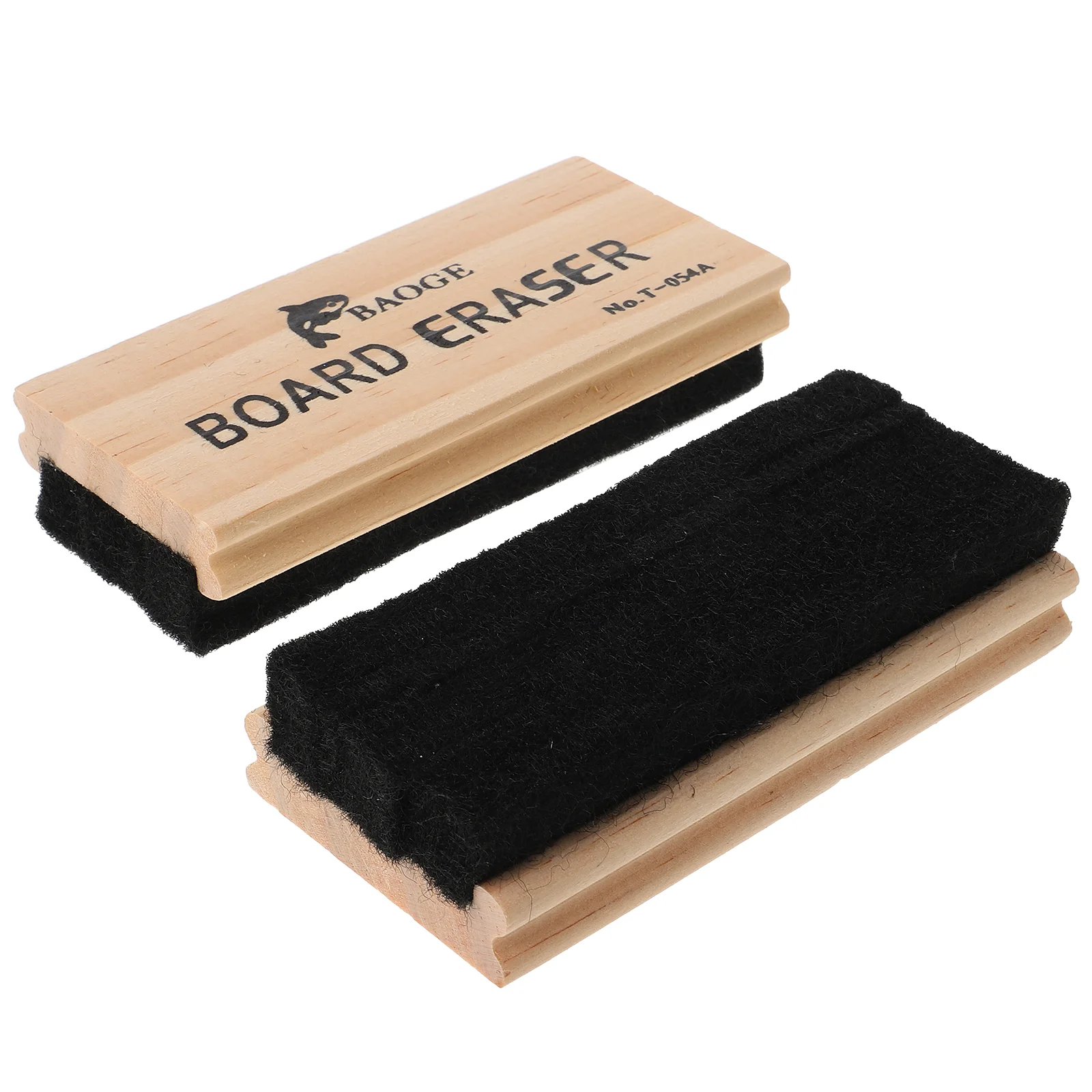 

2Pcs Felt Chalkboard Eraser Dustless Wood Blackboard Eraser Whiteboard Eraser Dry Erase Boards for School Office