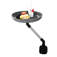cup holder tray 360 swivel adjustable car food trays universally fits for vehicles vehicle food tray table for cup holders with