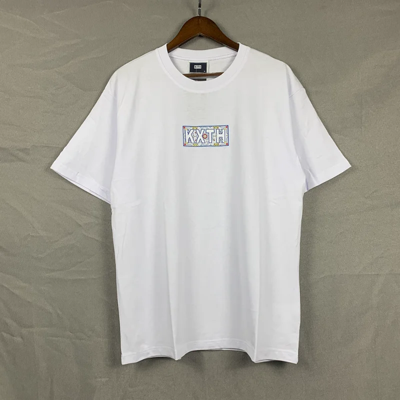 

2023ss KITH Moroccan Tile Box T Shirt Men Women 1:1 Top Quality T-Shirt Tee Summer Short Sleeve