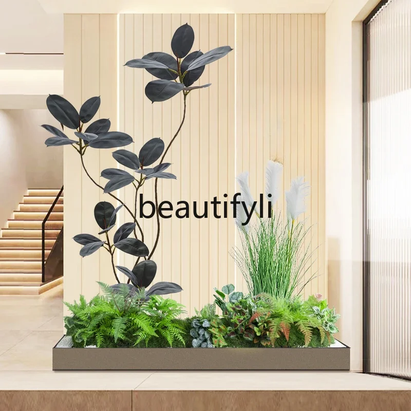 Бионическое зеленое растение ландшафтный дизайн вход имитация зеленого