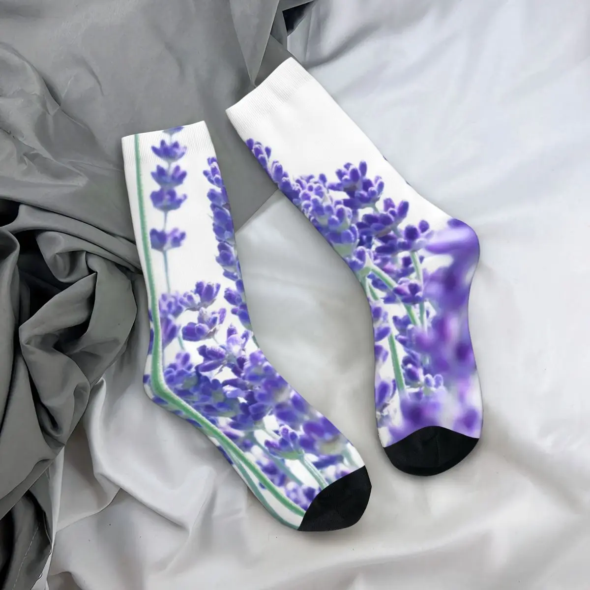 Свежие лавандовые носки зимние чулки с натуральным цветком лаванды кавайные