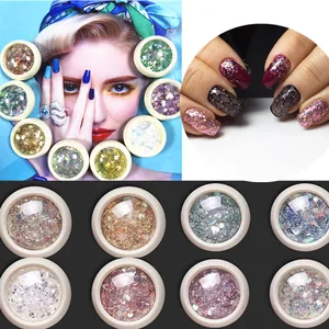 8color Fashion Girls Women Paillettes Decoration Material Nail Art DIY Jewelry Irregular Sequin Nail in Pakistan