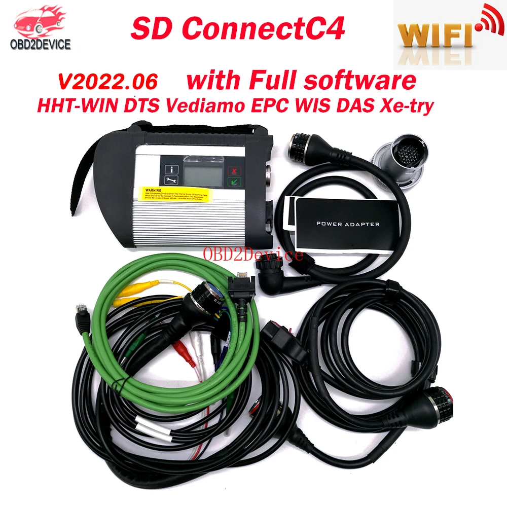 

warranty MB STAR C4 V06.2022 software wind10 Car&Truck scanner WiFi MB car C4 car Diagnostic hht-win DAS DTS add more Calculator