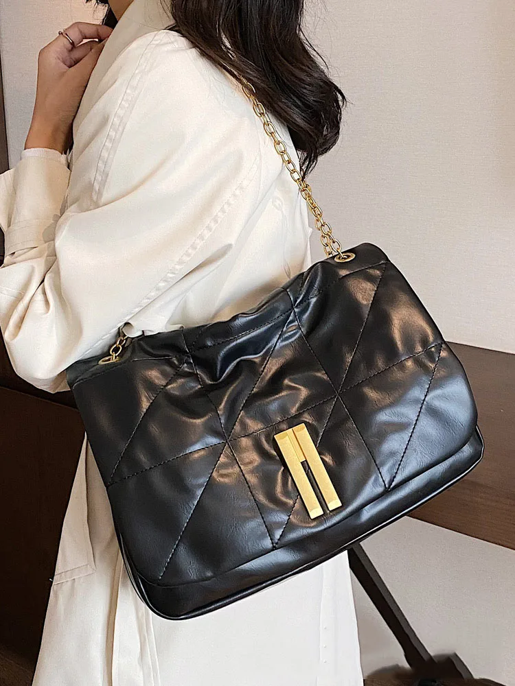 

Large Capacity Women Shoulder Bag New Fashion Lady Handbag Luxury Designer PU Leather Texture Female Crossbody Bag Free Shipping