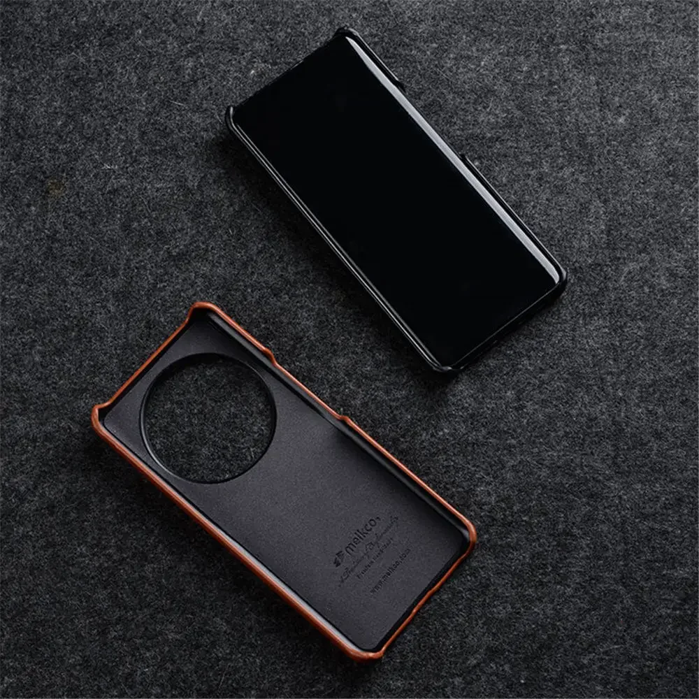 Оригинальный Тонкий чехол Melkco из натуральной воловьей кожи для Xiaomi Mi 14 Ultra Mi14 13