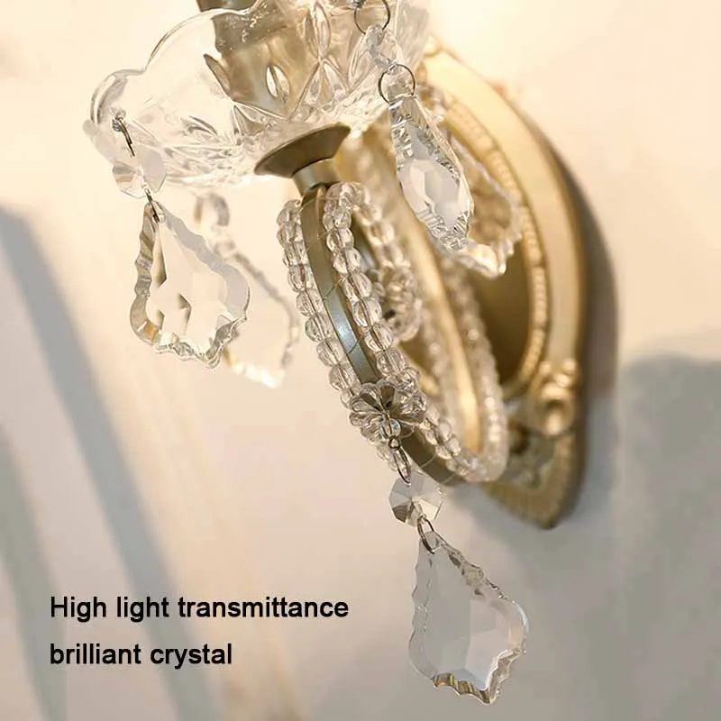 Настенный светильник в американском стиле прикроватная тумбочка спальня