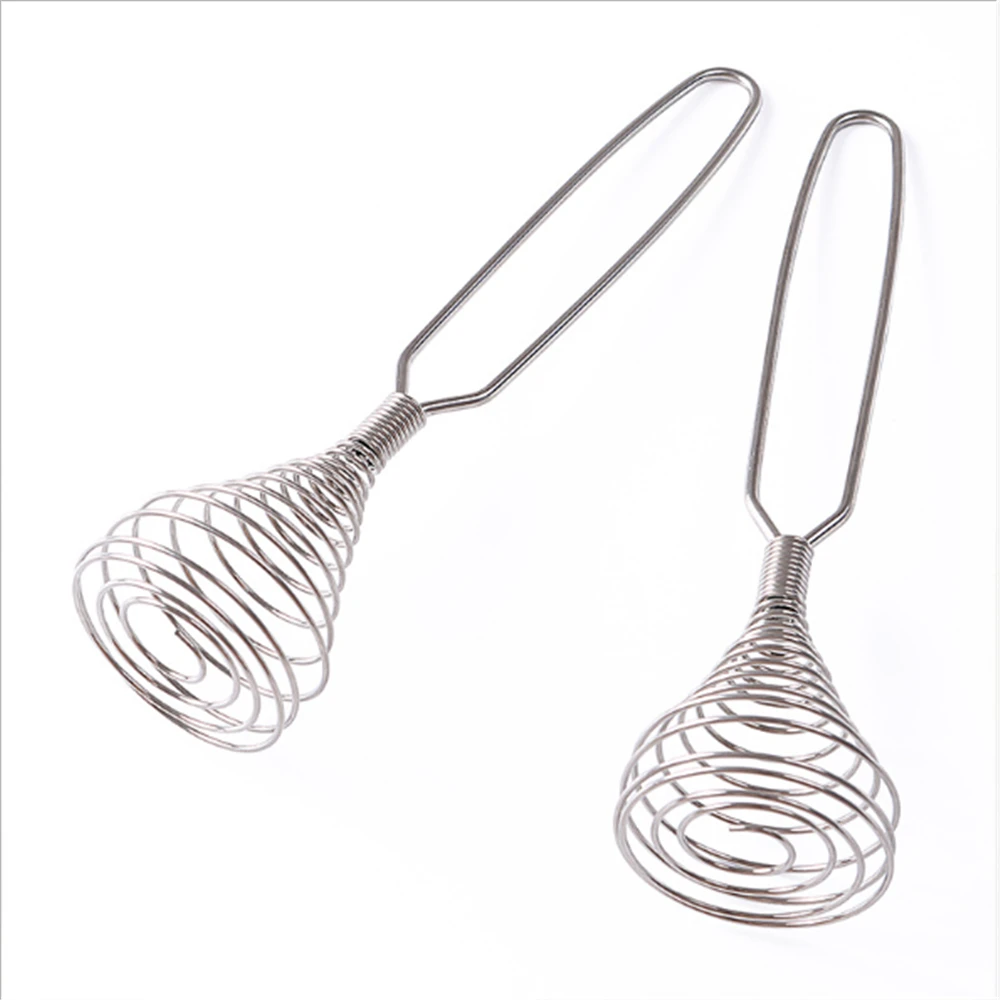 1pcs Kitchen Accessories New Spiral Whisk Stirrer Mixer Egg Beater Blender Cooking Kitchen Utensil Tool Hot Sale