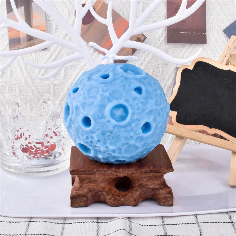 Creative space three-dimensional earth scented candle smokeless soy wax aromatic candles for bedroom decoration desktop ornament |