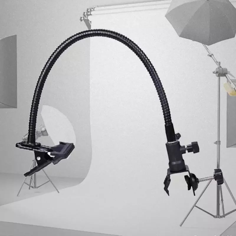 

2022New Photo Studio Light Stand Background Holder C Clamp Clip Flex Arm Reflector Light Stand Camera Photo Studio Accessories