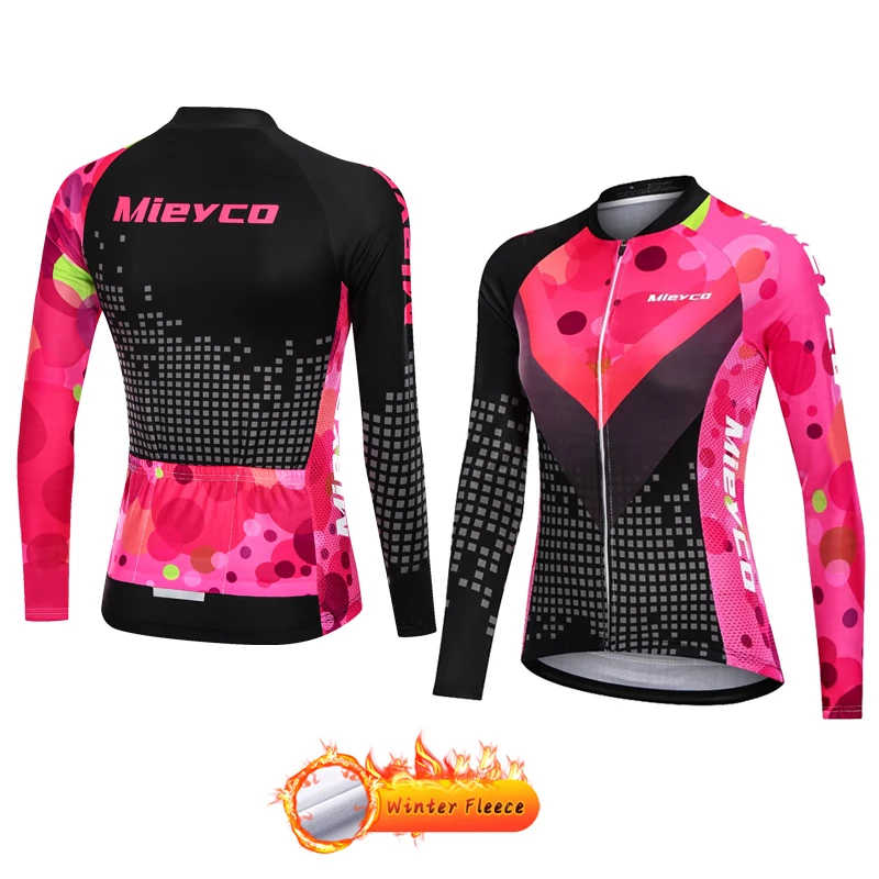 

Warm Cycling Jersey Roupas Femininas Winter Thermal Fleece Bicycle Clothing Outdoor MTB Jacket Maillot Ciclismo Hombre Invierno