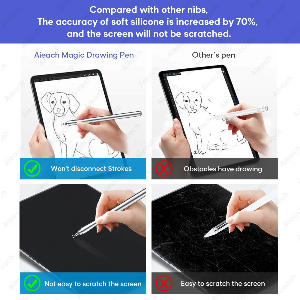 Metal Touch Pen For Tablet Mobile Smartphone Stylus Pen For iPad Drawing iOS Android Touch Pencil For Samsung Xiaomi Lenovo Pen images - 6