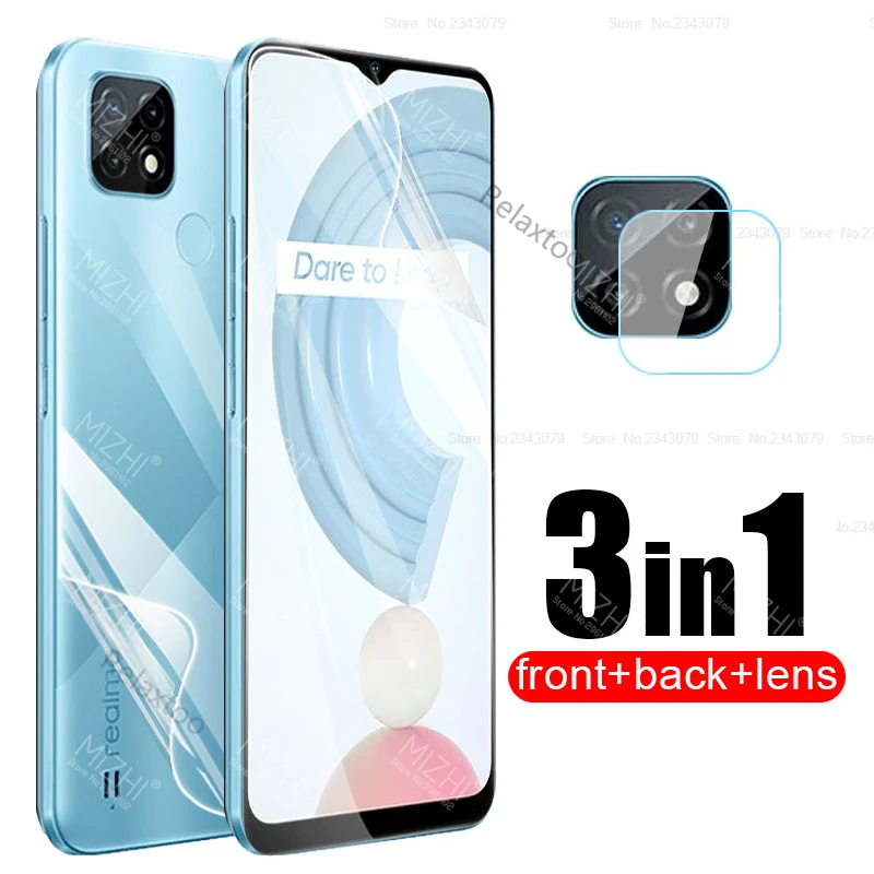 

for readmy c 21 hydrogel film for oppo realme c21 c 21 realmi 21c camera front back screen protector realmec21 glass film