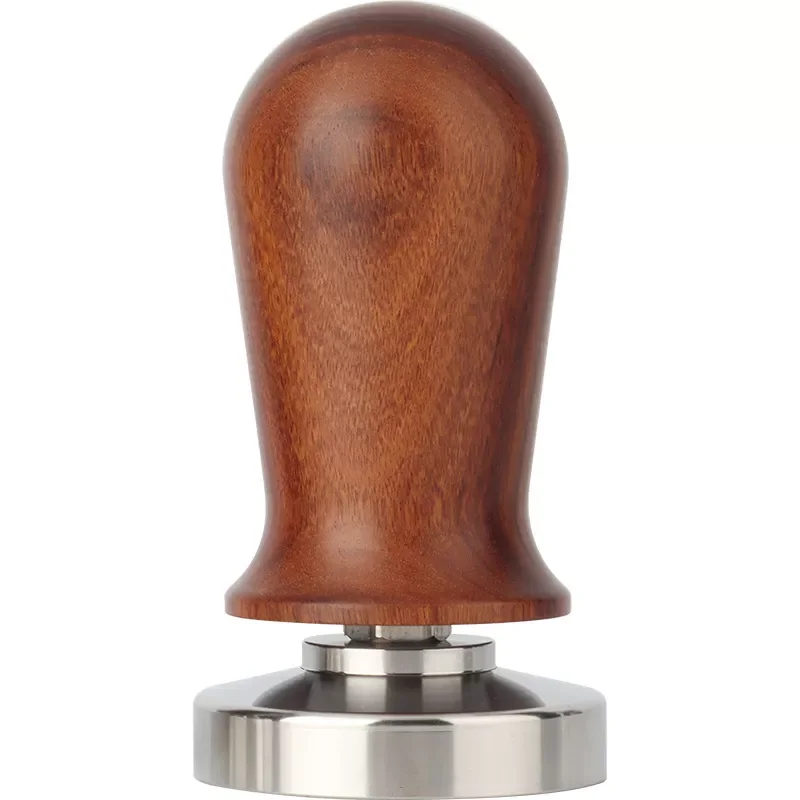 

NEW Calibrated Espresso Tamper, Calibrated Coffee Tamper with Spring Loaded Wooden Handle Stainless Steel Flat Base
