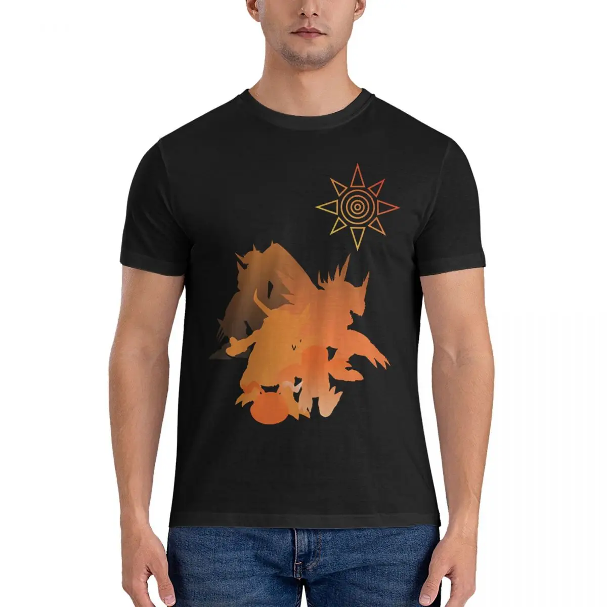 Футболка мужская с коротким рукавом х/б круглым вырезом