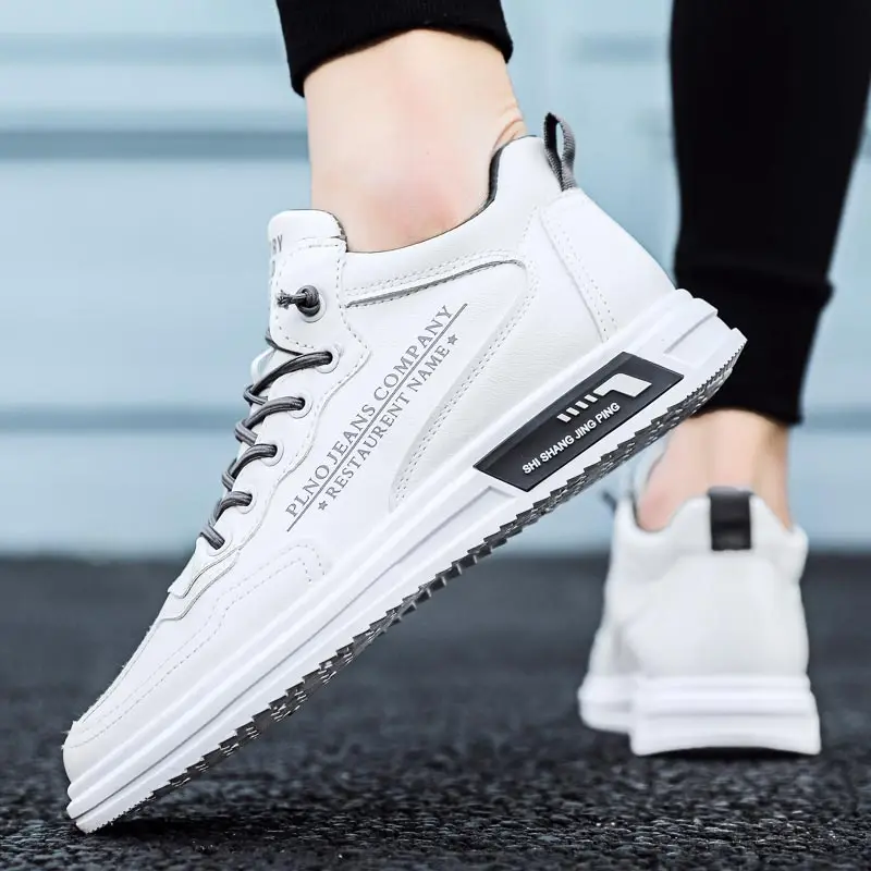 

Вулканизированные мужские спортивные парные кроссовки, мужская обувь, массивная кожаная Спортивная мужская обувь, летняя мужская спортивн...