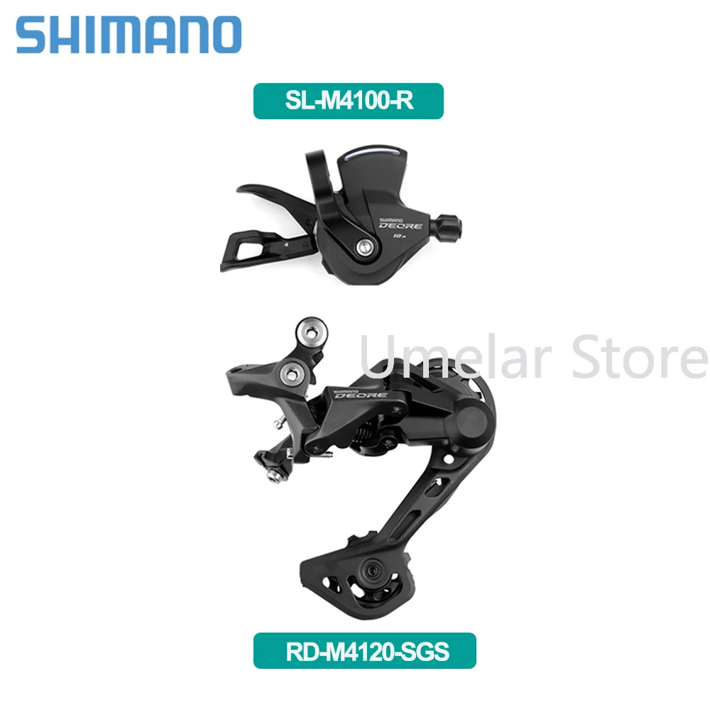 

SHIMANO DEORE M4100 Shifter Lever + RD M4120 Rear Derailleur Kit MTB 10 Speed 4100SL+RD M4120 Groupset