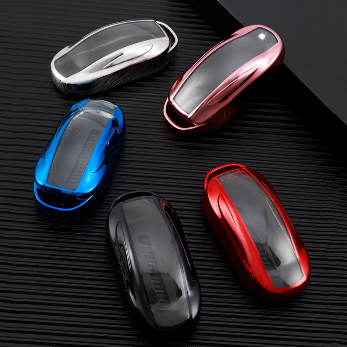 New Soft TPU Car Smart Key Case Cover Remote Shell Fob Holder Protector Keychain For Tesla Model X  Auto Accessories