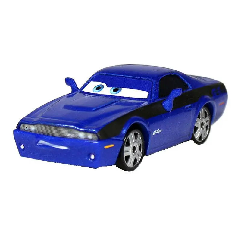 

1:55 Disney Pixar Cars 3 2 Metal Diecast New No. 2 Sapphire Blue Racer Lightning McQueen Jackson Storm Combine Boy Kids Toy Gift
