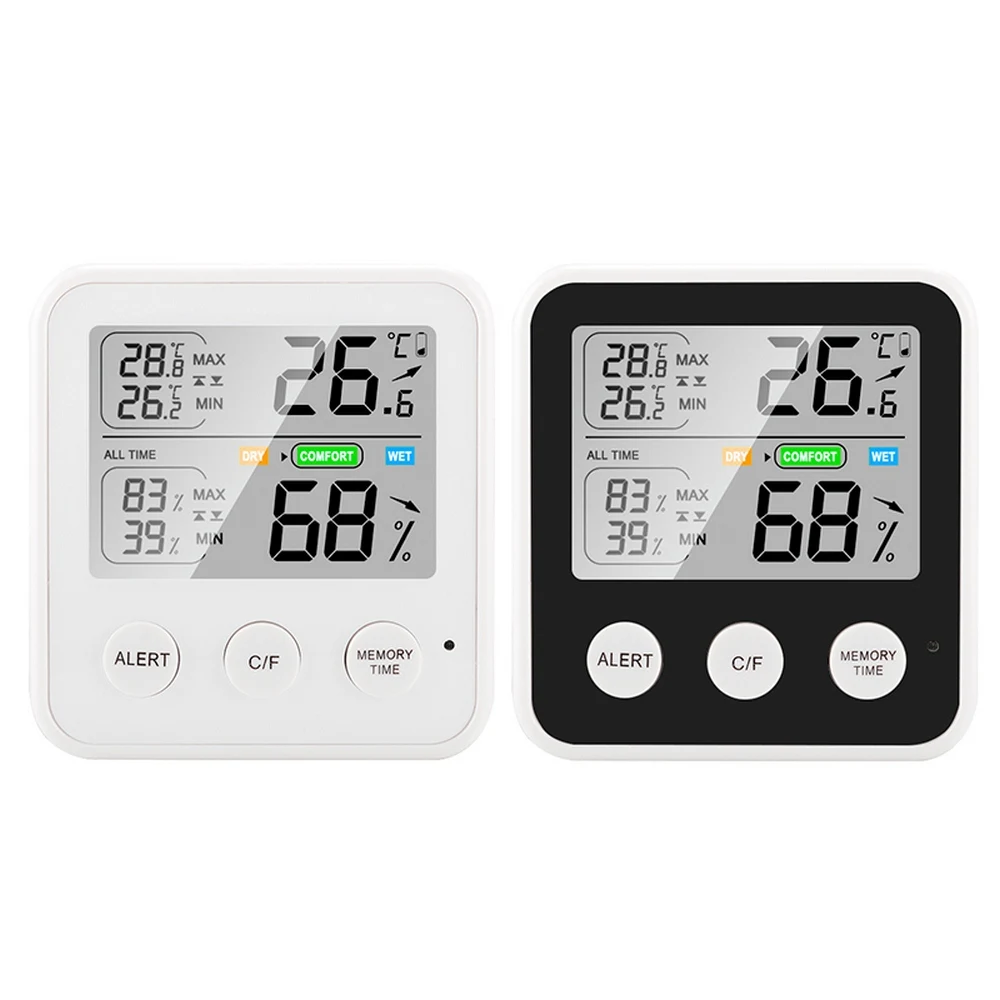 home indoor electronic hygrometer thermometer lcd digital temperature humidity meter weather station for bed room office home free global shipping