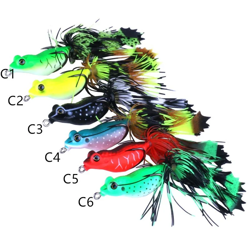 

High Quality HENGJIA Live Target Frog Lure 5.5cm/13g Snakehead Lure Topwater Lifelike Frog Fishing Lure Tackle