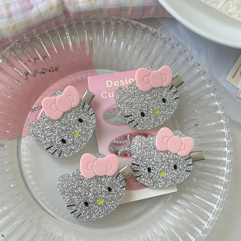 Зажим для волос с мультяшным рисунком милый блестящий зажим утконосом