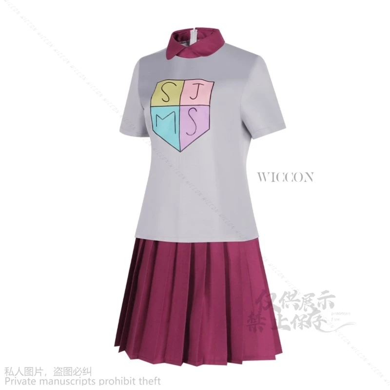 Новинка 2024 костюм для косплея Анны амфибии Марси из аниме серая футболка